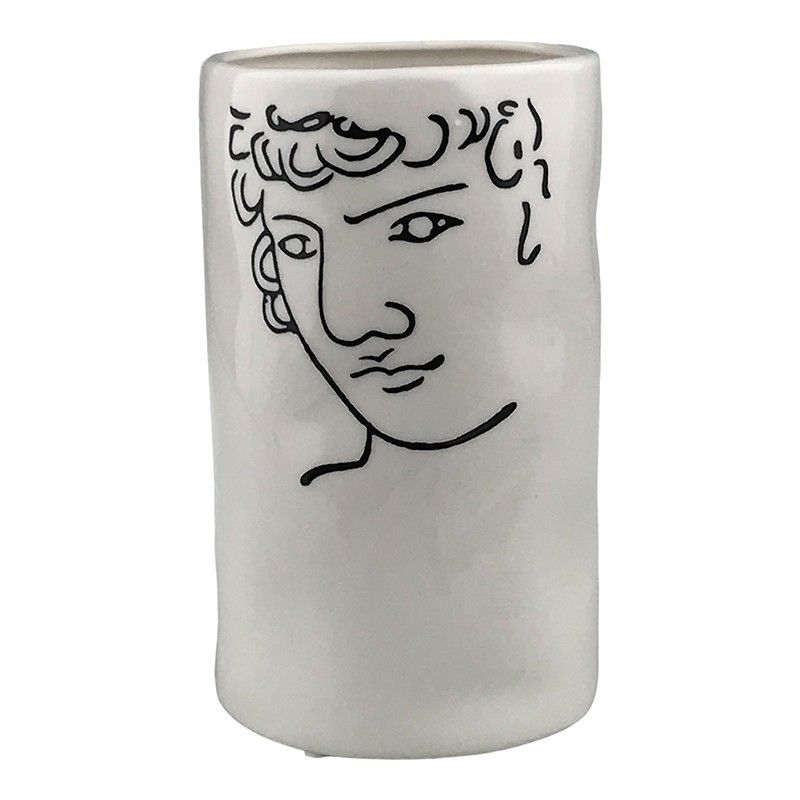 Vaza cu om desenat 20.5cm 1687h