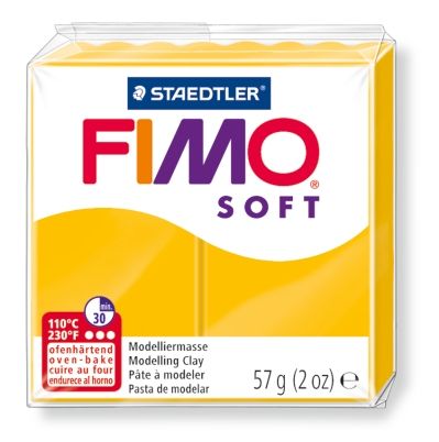 Pasta modelare fimo soft 56g cul 16 galben sth-8020-16