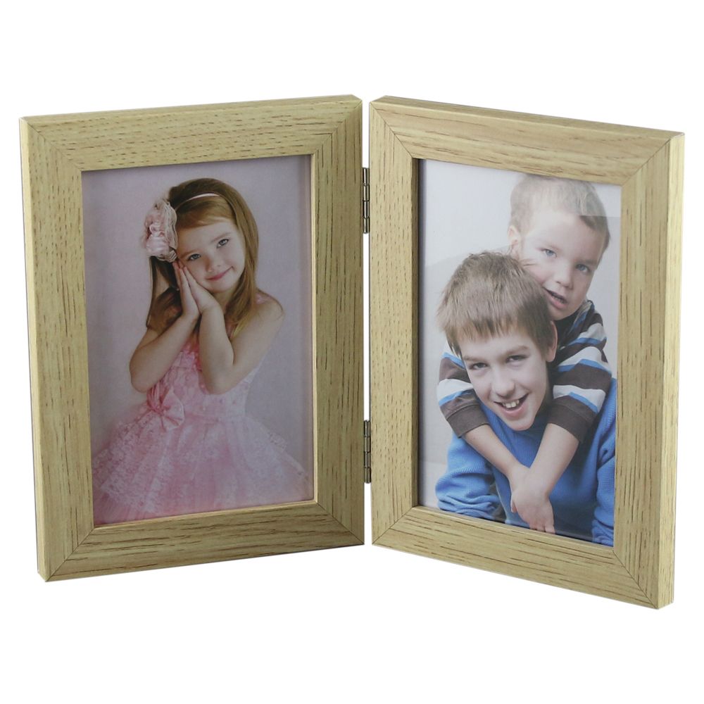 Rama foto dubla din plastic 2 poze 10x15cm 43119