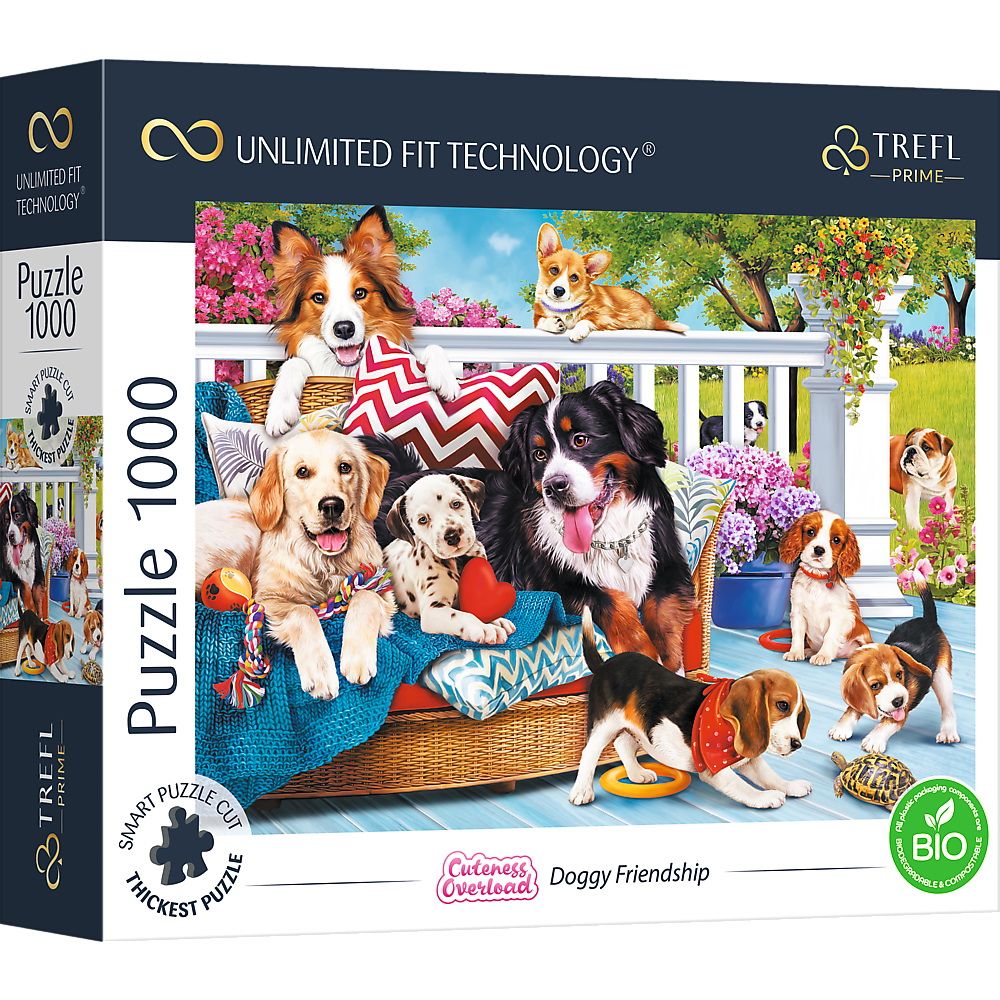 Puzzle trefl uft 1000 prietenia catelusilor 10698