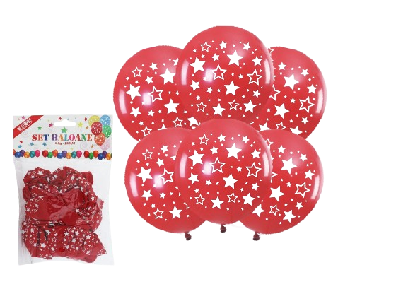 Set baloane pastel stelute 2.8g 20buc 089457