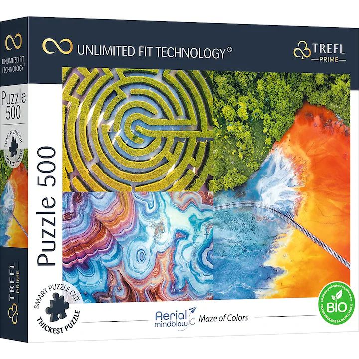 Puzzle trefl uft 500 labirinturi de culori 37460
