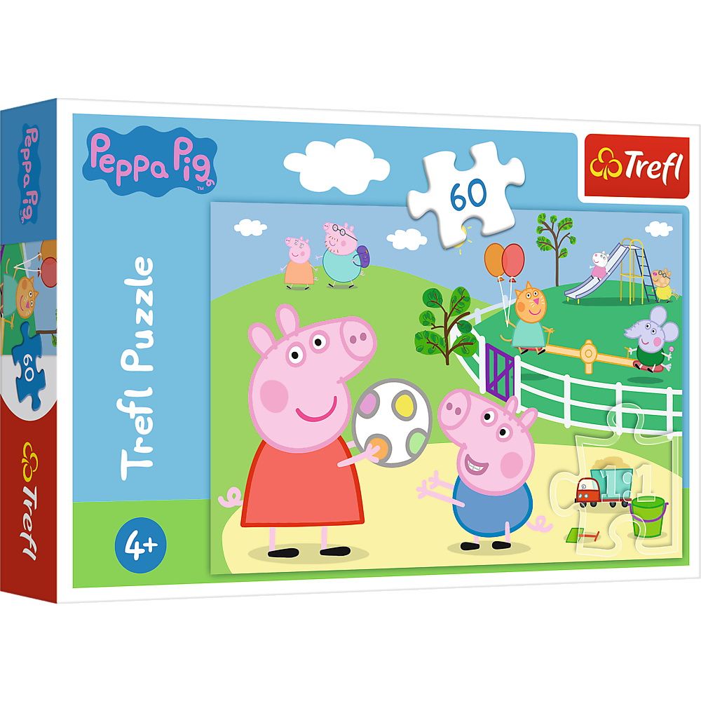 Puzzle trefl 60 peppa pig distractie cu prietenii 17356