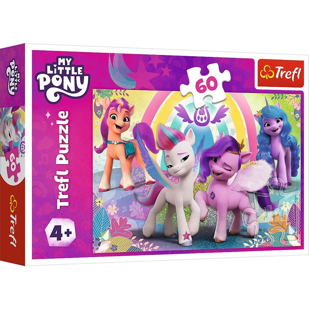 Puzzle trefl 60 my little pony in lumea prieteniilor 17390