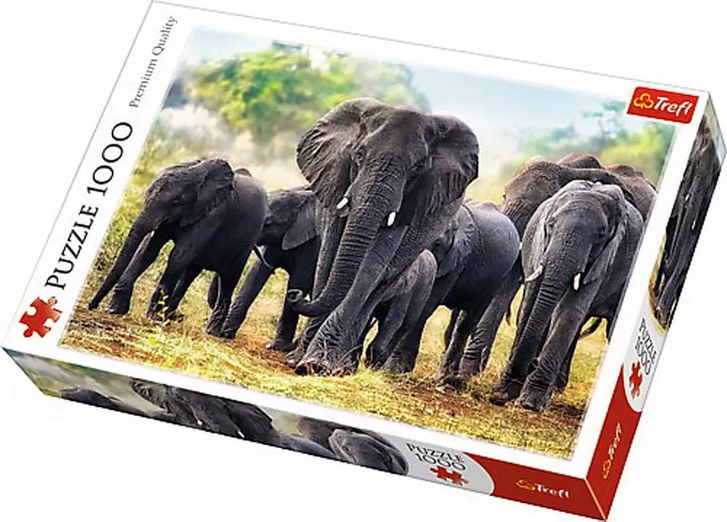 Puzzle trefl 1000 elefanti africani 10442
