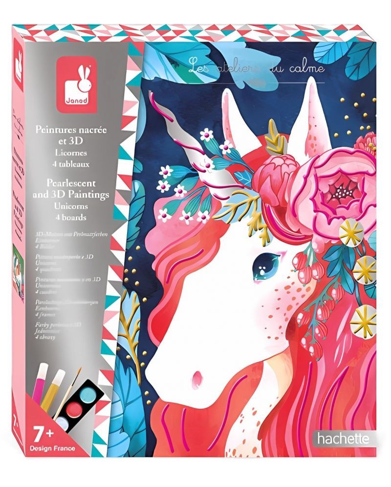 Set de pictura - unicorni janod j07951