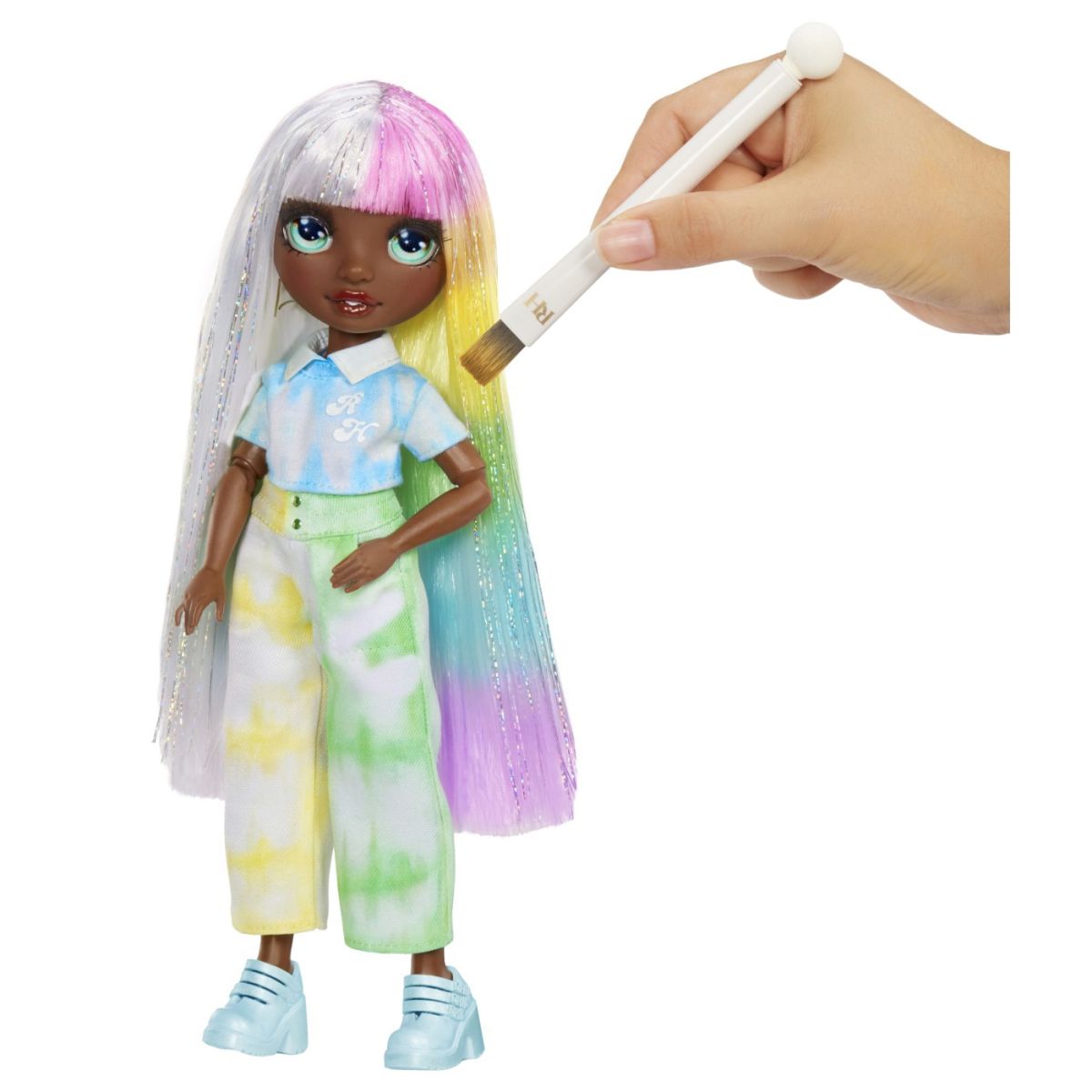 Rainbow high watercolor create papusa ochiverzi mga507734euc