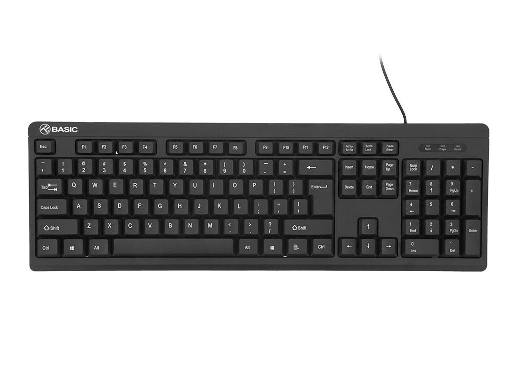 Tastatura cu fir tellur basic us usb negru tll491031