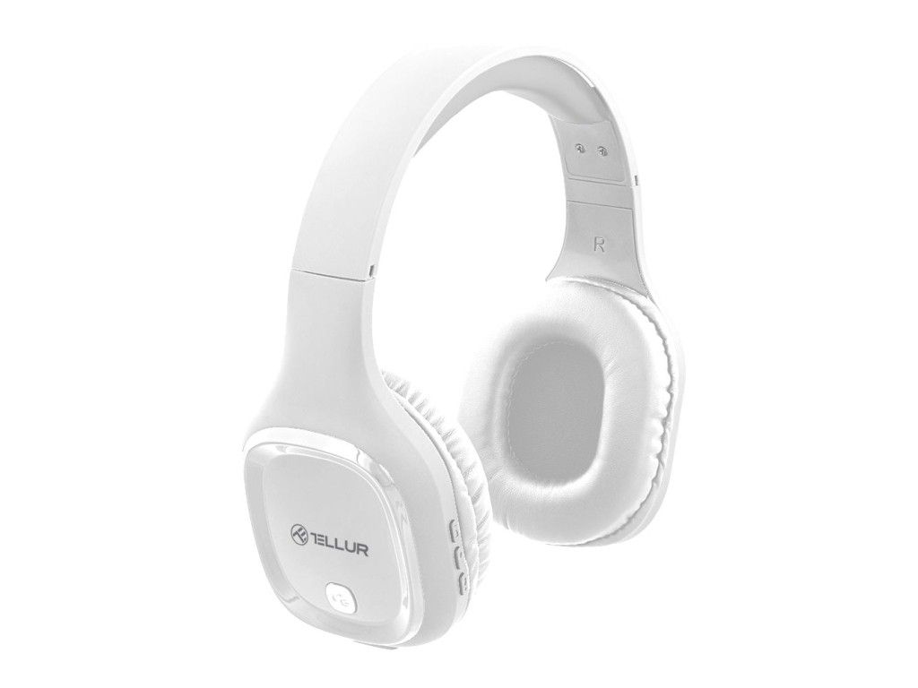 Casti over-ear bluetooth tellur pulse alb tll511371