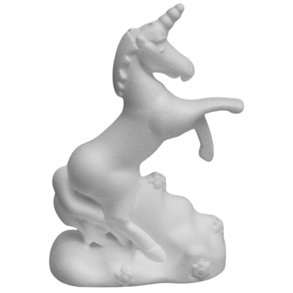 Accesorii creatie polistiren hd itali unicorn 12x18x7cm