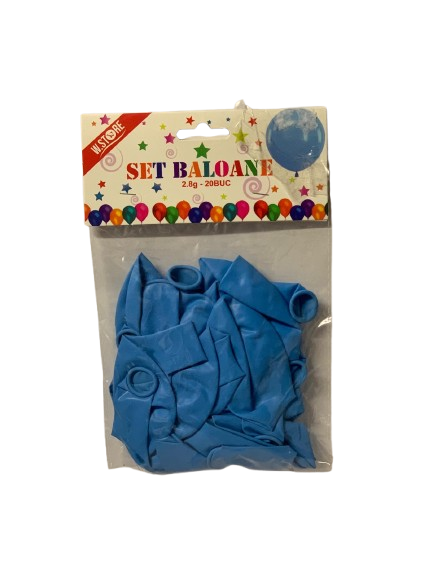 Set baloane bleu 2.8g 20buc 046156