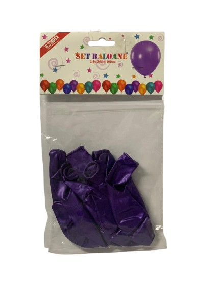 Set baloane sidefate 2.8g mov 10buc 038766