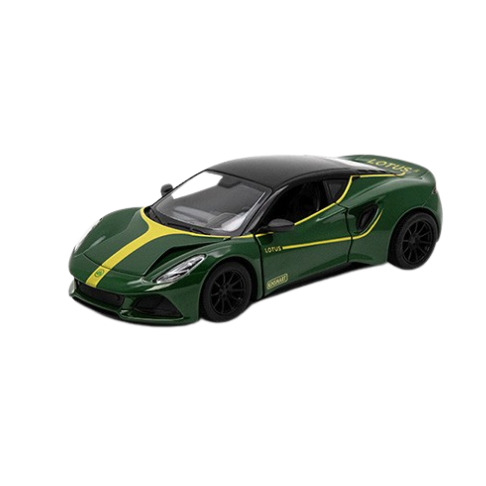 Masinuta metalica lotus emira 13cm  scara 1 la 34 kt5456wd