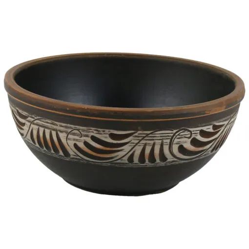 Castron din ceramica 17x7 cm angob