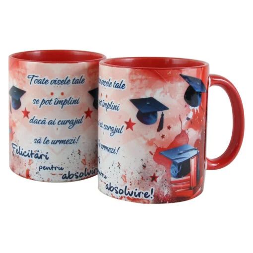 Cana ceramica felicitari pentru absolvire 330 ml