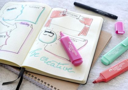 Textmarker 1546 pastel roz fc154654