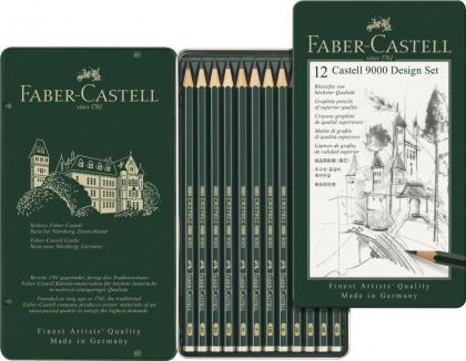 Set design 12 buc creion grafit castell 9000 fc119064