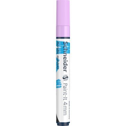 Marker vopsea acrilica paint-it 320 4mm schneider violet deschis