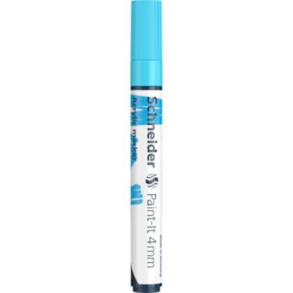 Marker vopsea acrilica paint-it 320 4mm schneider turcoaz