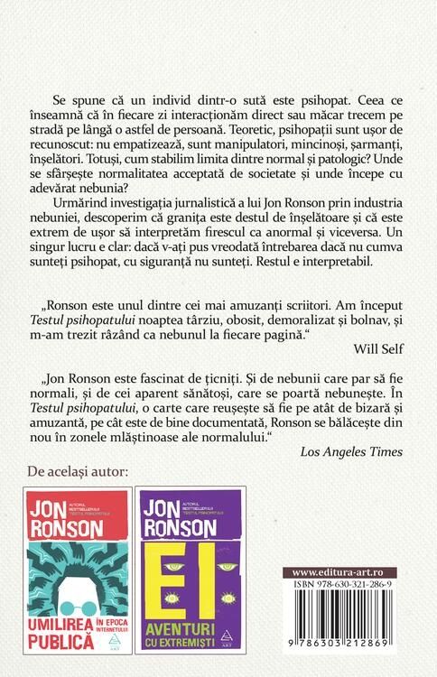 Testul psihopatului - Jon Ronson