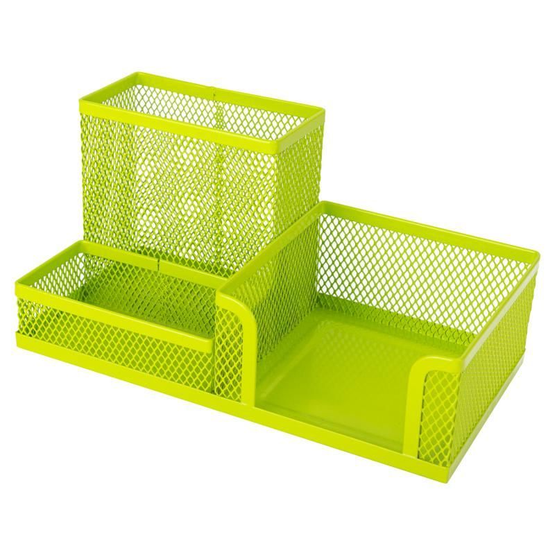 Suport birou 3 compartimente mesh color deli dle9154