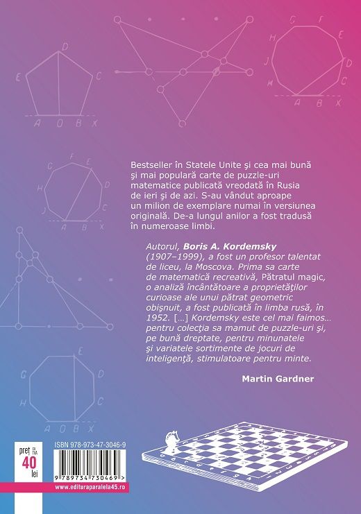359 de probleme de matematica recreativa. Puzzle-uri celebre - Boris Kordemsky