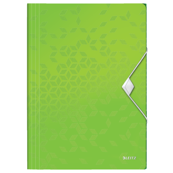 Mapa plastic cu elastic verde wow leitz 45990054