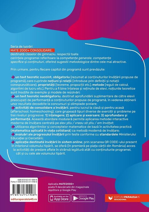 Matematica. Algebra, geometrie. Clasa a VIII-a. Partea a II-a - Anton Negrila, Maria Negrila