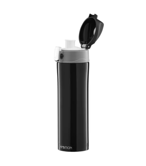 Am-cana termica 420ml cu buton de siguranta negru 82854
