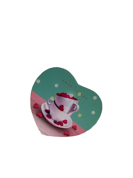 Cutie cadou inimioara pink love 11 cm 6116