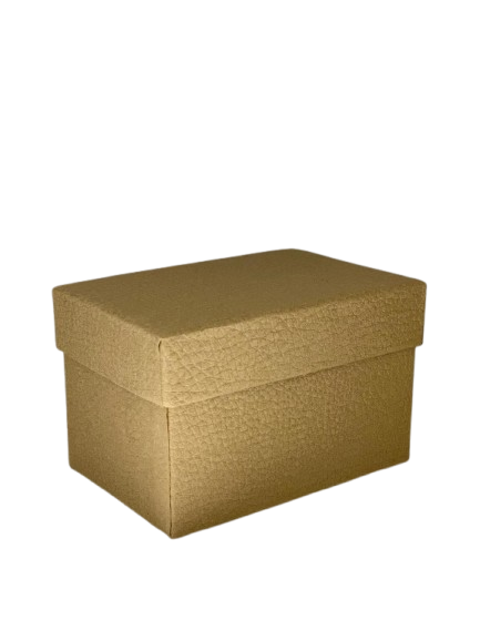 Cutie cadou dreptunghiulara bej tip piele 392900