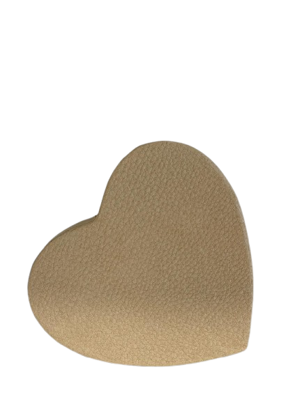 Cutie cadou inima bej tip piele 392900