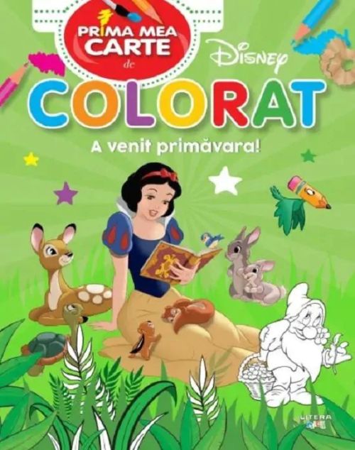 Prima mea carte de colorat - A venit primavara!