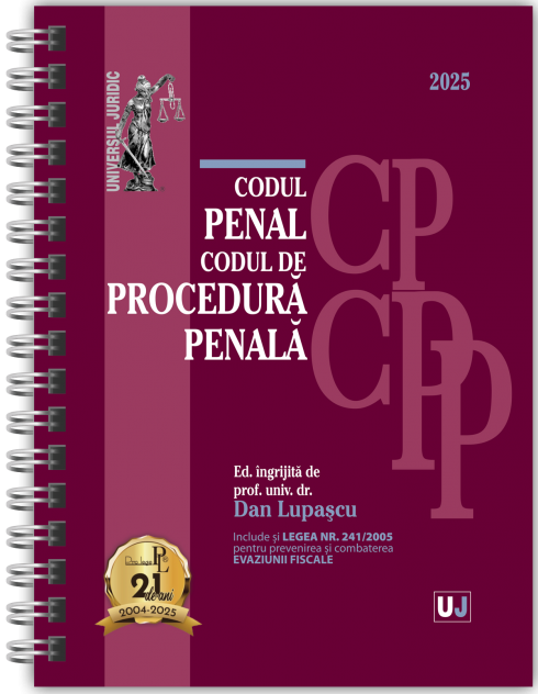 Codul Penal si Codul de procedura penala - Ianuarie 2025 (editie spiralata) - Dan Lupascu