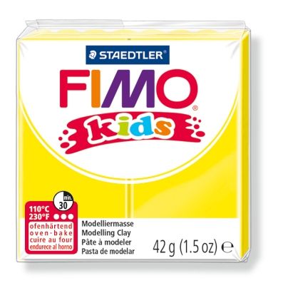 Plastelina fimo kids 42g galben sth-8030-1