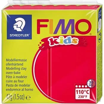 Plastelina fimo kids 42g rosu sth-8030-2