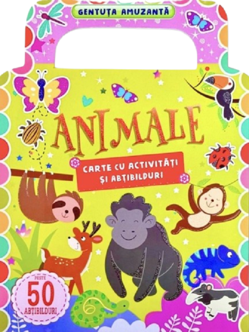 Animale: Carte cu activitati si abtibilduri. Gentuta amuzanta