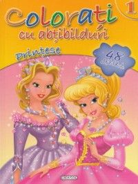 Colorati cu abtibilduri 1: Printese