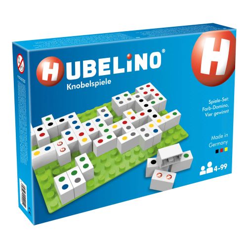 Joc 2 in 1 potriveste 4 and domino curcubeu hubelino 410054
