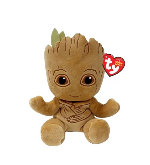 Plus ty 15cm beanie babies soft marvel groot ty44003