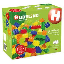 Blocuri de constructie colorate hubelino 60 piese 400383