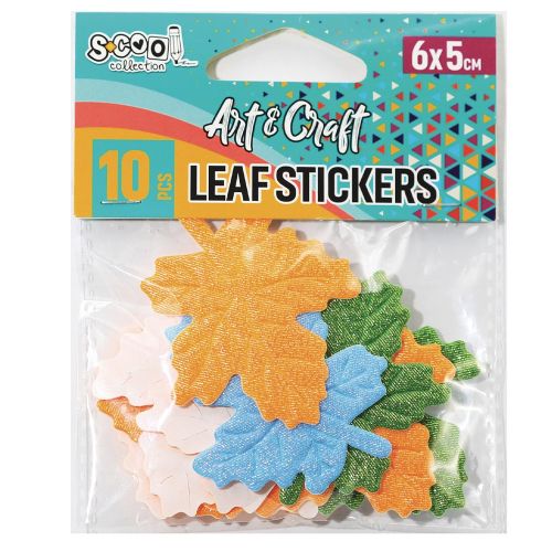 Accesorii craft stickere frunze 10 buc/set - s-cool sc2829