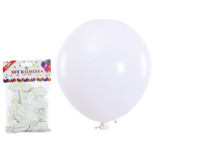 Set baloane albe 2.8g 20buc 089458