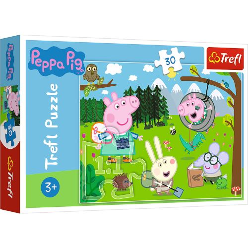 Puzzle trefl 30 peppa pig in drumetie 18245