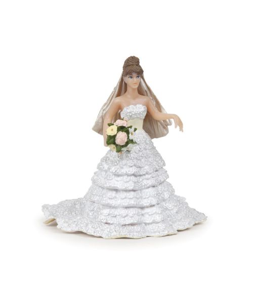 Papo figurina mireasa cu rochie din dantela papo38819