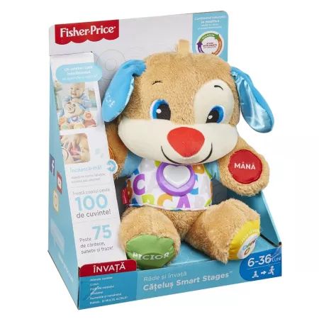 Catelusul vorbitor si educativ lb rom fisher price mtfpn99