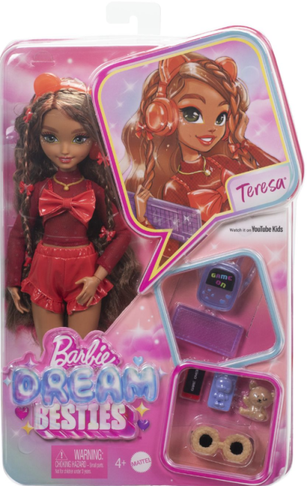 Barbie dream besties papusa teresa cu accesorii mthyc23
