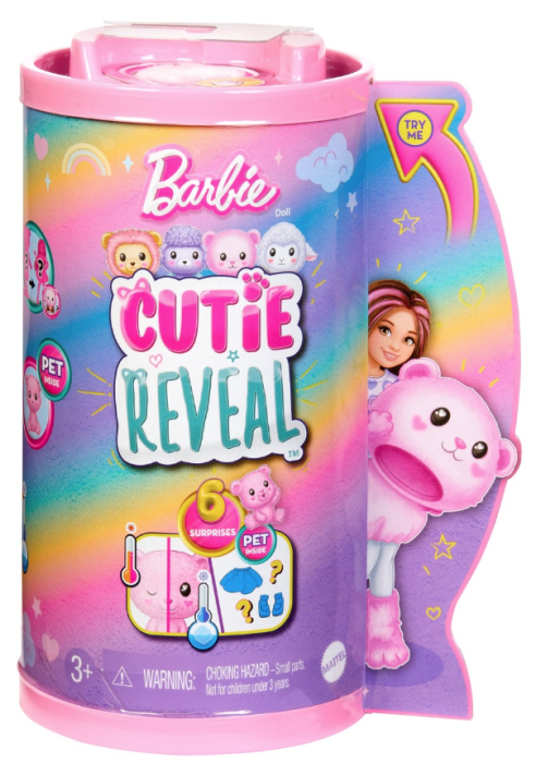 Barbie papusa chelsea cutie reveal ursulet mthkr19