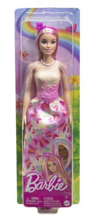 Barbie papusa barbie cu parul blond si roz mthrr08