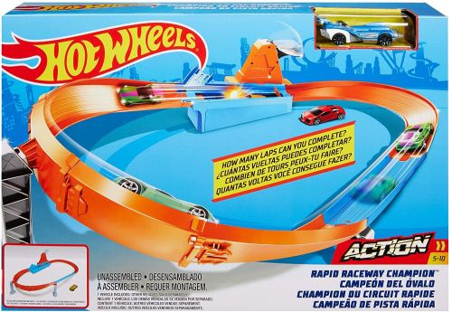 Hot wheels circuit rapid cu lansator si masina mtgbf81_gjm75